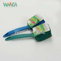 Short Handle Scouring Brush Pad for Household Cleaning