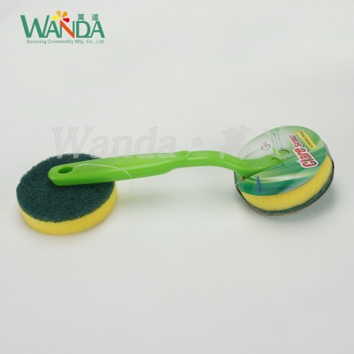 Replaceable Good Selling Handle Brush Sponge Brush for Kitchen Cleaning