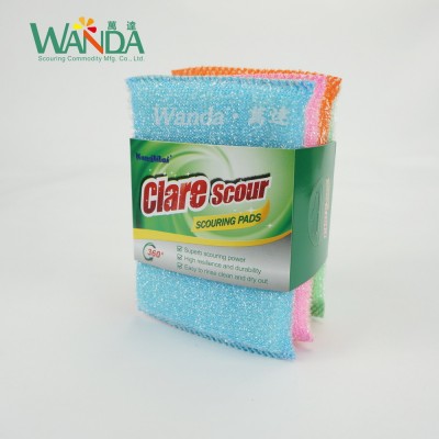 High Density Kitchen Cleaning Sponge Scourer Mesh Sponge Scouring Pad