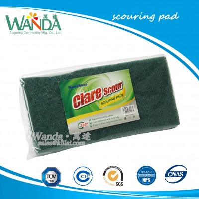 Kitchen Cleaning Dark Green Scouring Pad Nylon Scourer Pad