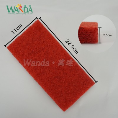 Color Red Floor Pad Dry Buffing Polishing Pad Cleaning Brush Pad