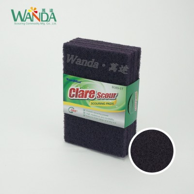 Best Selling Kitchen Cleaning Product Dark Purple Abrasive Scouring Pad