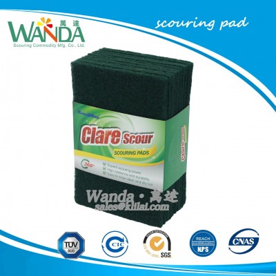 Household Cleaning Products Non-Scratch Dark Green Scouring Pad