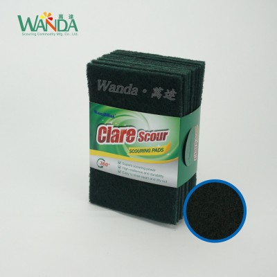 Dark Green Non-Abrasive Kitchen Cleaning Scouring Hand Pad