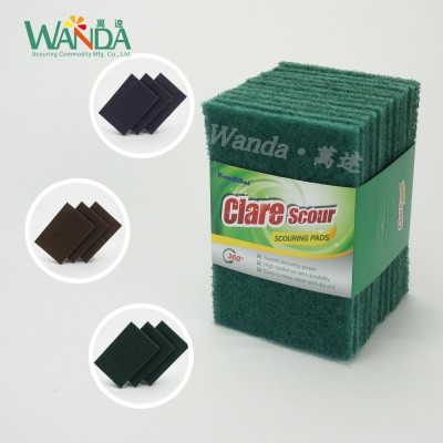 Wholesales Household Cleaning Products Green Abrasive Scouring Pad Scour Pad